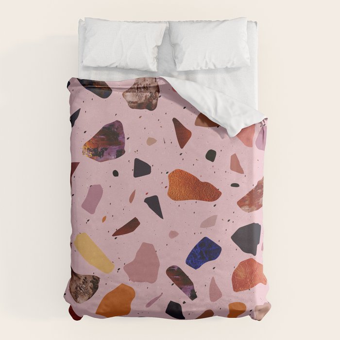 Terrazzo Rosé Duvet Cover Gallery Image 1