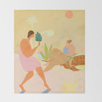 Do Nothing Throw Blanket Gallery Image 2