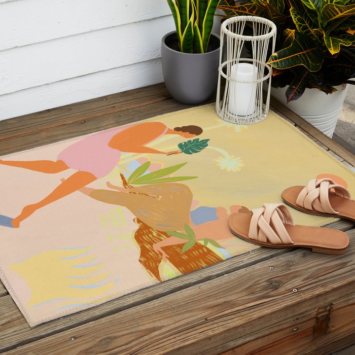 Do Nothing Outdoor Rug Gallery Image 2