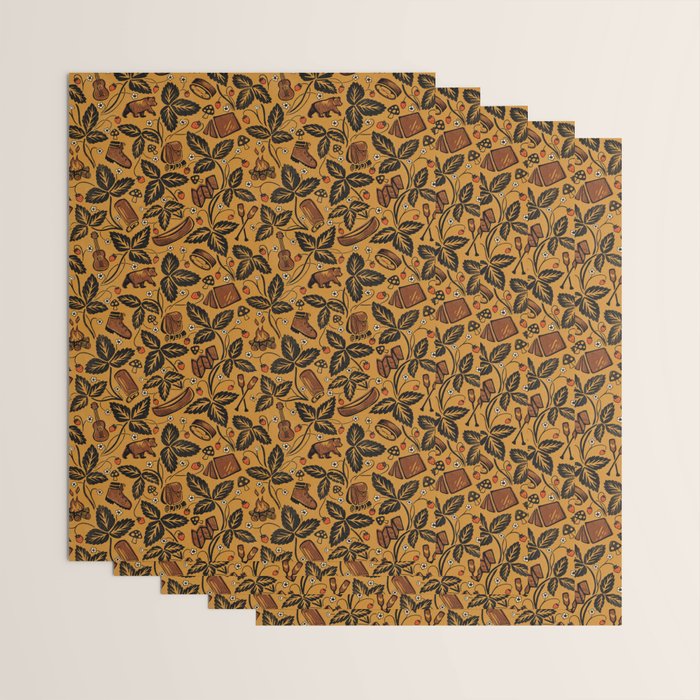 Summer Camping - Golden Wrapping Paper Gallery Image 3