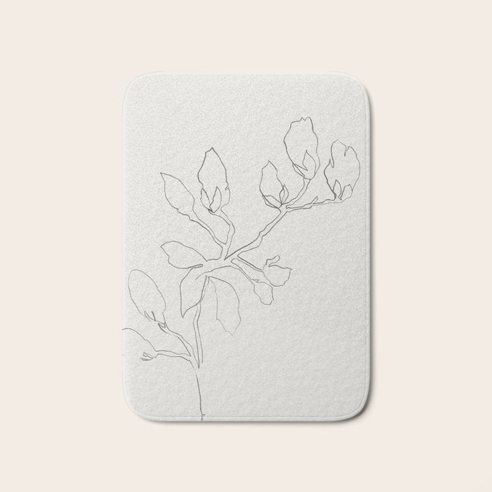 Floral Study No. 3 Bath Mat Gallery Image 1