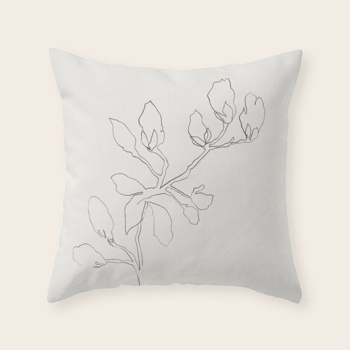 Floral Study No. 3 Throw Pillow Gallery Image 6