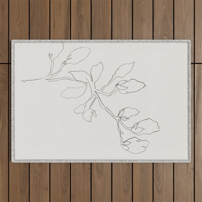 Floral Study No. 3 Outdoor Rug Gallery Image 1