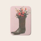 A Cowboy Boot With Spring Bouquet Bath Mat Gallery Image 1