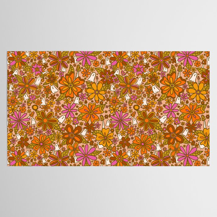 Fall Floral Print Tablecloth Gallery Image 2