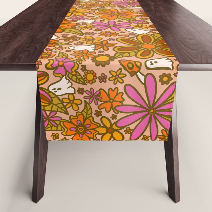 Fall Floral Print Table Runner Gallery Image 1