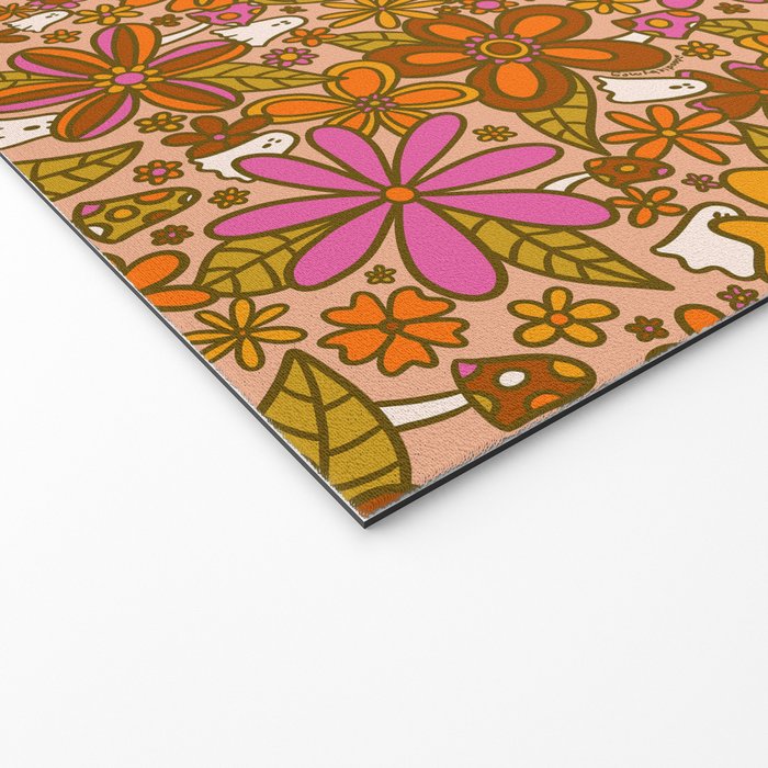 Fall Floral Print Welcome Mat Gallery Image 2