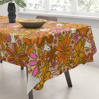 Fall Floral Print Tablecloth Gallery Image 3