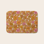Fall Floral Print Bath Mat Gallery Image 1