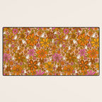 Fall Floral Print Desk Mat Gallery Image 3