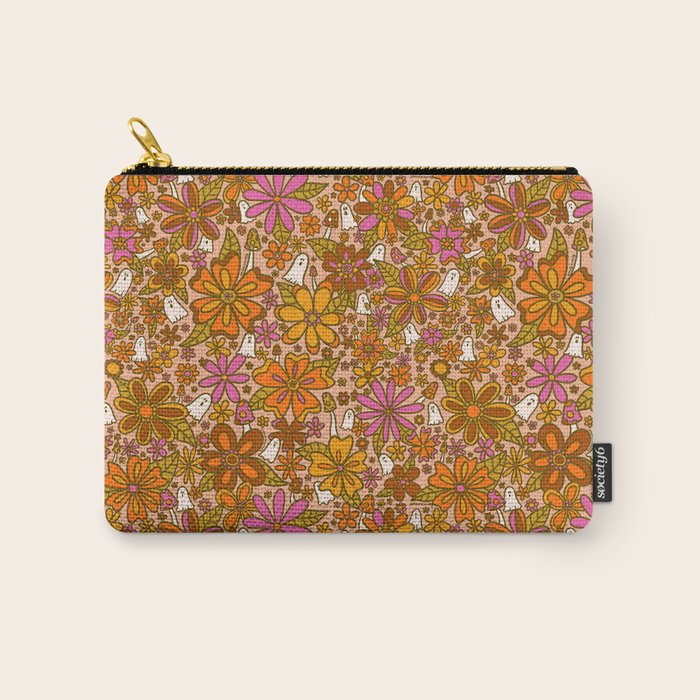 Fall Floral Print Carry All Pouch Gallery Image 1