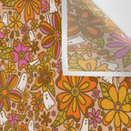Fall Floral Print Wall Tapestry Gallery Image 3