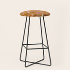 Fall Floral Print Stool Gallery Image 1