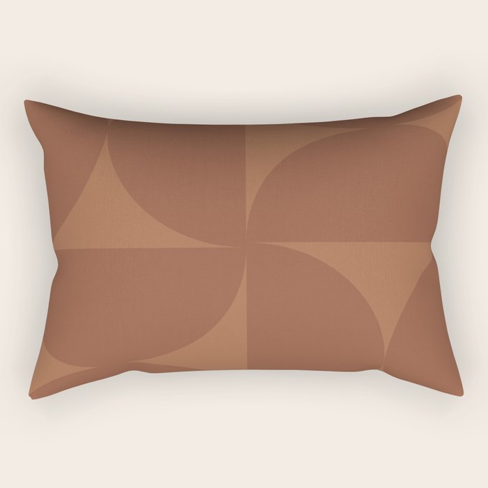 Monochromatic Minimalism - Red Rectangular Pillow Gallery Image 2