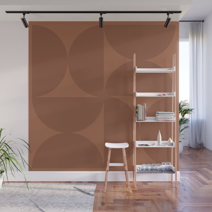 Monochromatic Minimalism - Red Wall Mural Gallery Image 1