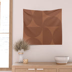 Monochromatic Minimalism - Red Wall Tapestry Gallery Image 2