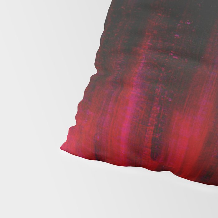 Red and Black Abstract Pillow Sham Gallery Image 4
