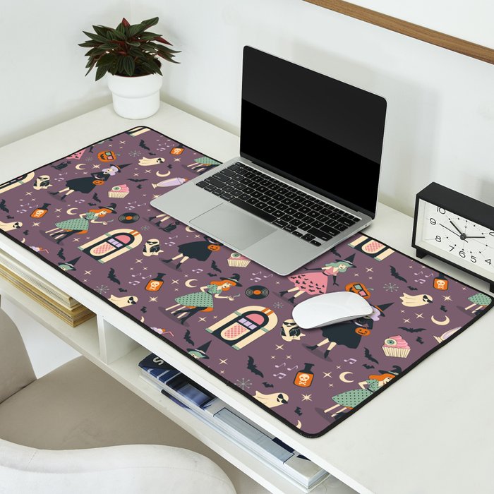 50s Witch Vibes Desk Mat Gallery Image 2