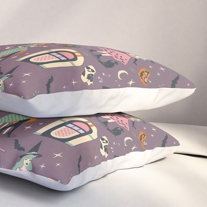 50s Witch Vibes Pillow Sham Gallery Image 3