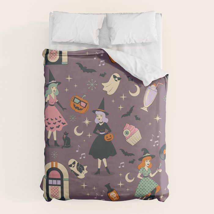 50s Witch Vibes Duvet Cover Gallery Image 1