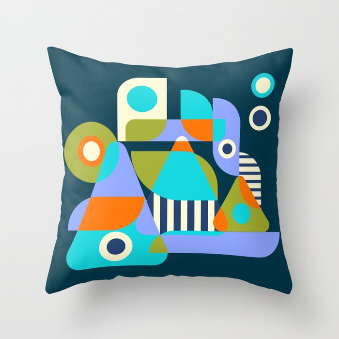 Summer Fun Park Throw Pillow Gallery Image 6