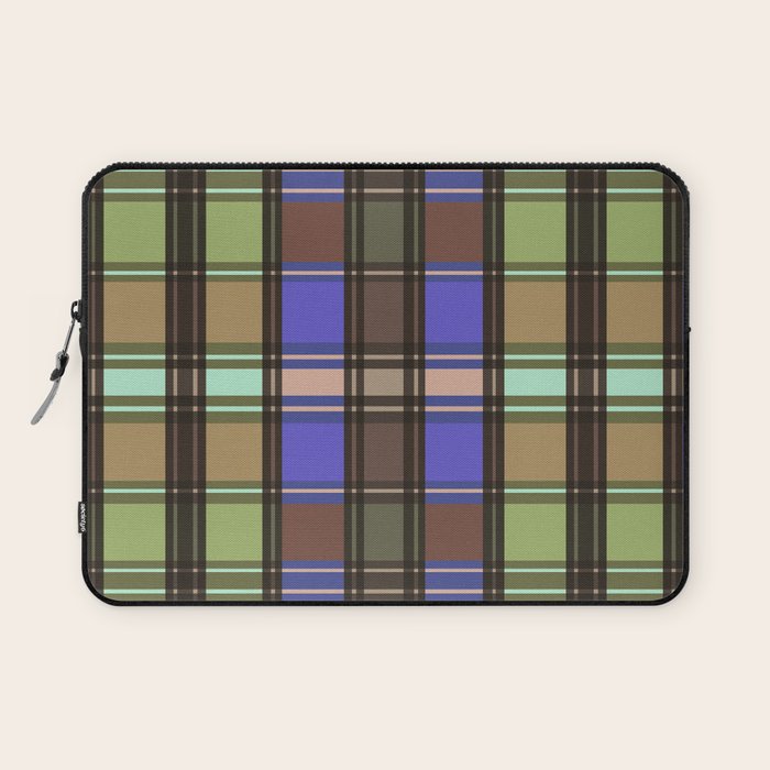 Fusion Colorful Toned Grids Laptop Sleeve Gallery Image 1