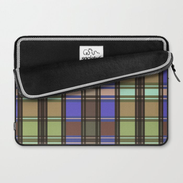 Fusion Colorful Toned Grids Laptop Sleeve Gallery Image 2