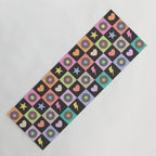 Colorful Checkerboard 80s Yoga Mat Gallery Image 1