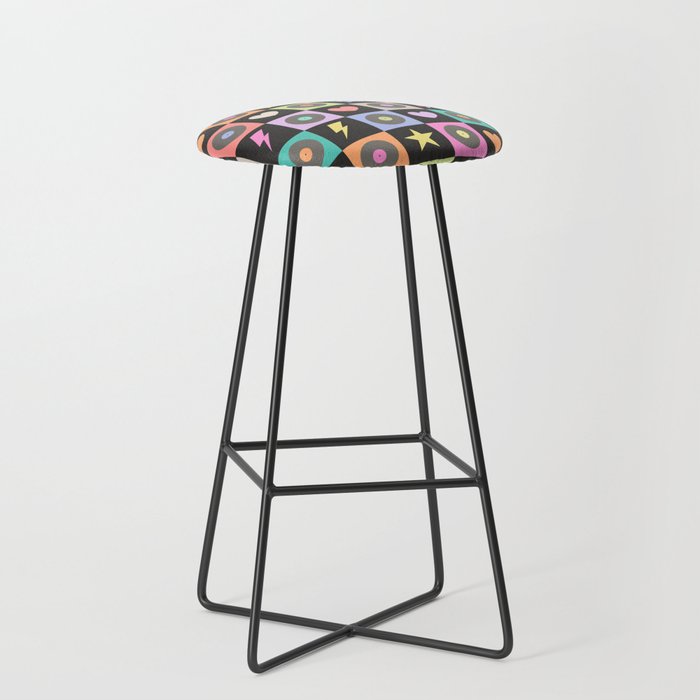 Colorful Checkerboard 80s Stool Gallery Image 1