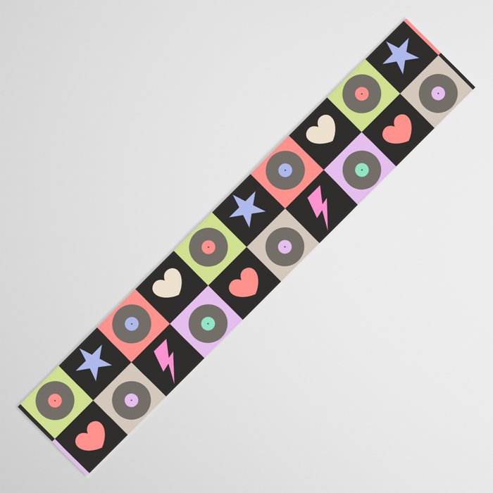 Colorful Checkerboard 80s Table Runner Gallery Image 3
