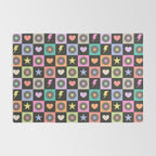Colorful Checkerboard 80s Rug Gallery Image 2