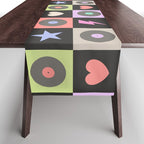 Colorful Checkerboard 80s Table Runner Gallery Image 1