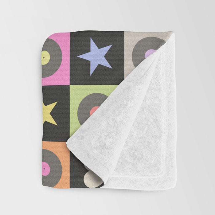 Colorful Checkerboard 80s Throw Blanket Gallery Image 3