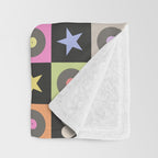Colorful Checkerboard 80s Throw Blanket Gallery Image 3