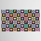 Colorful Checkerboard 80s Tablecloth Gallery Image 2