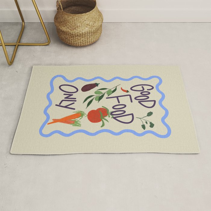 Good Food Only Rug Gallery Image 1