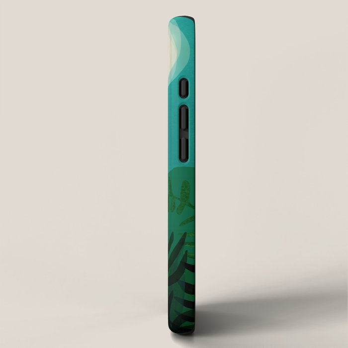 Tropical Moonlight Night Scene iPhone Case Gallery Image 2