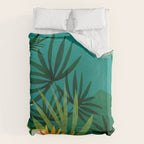 Tropical Moonlight Night Scene Duvet Cover Gallery Image 6