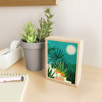 Tropical Moonlight Night Scene Mini Art Print Gallery Image 2