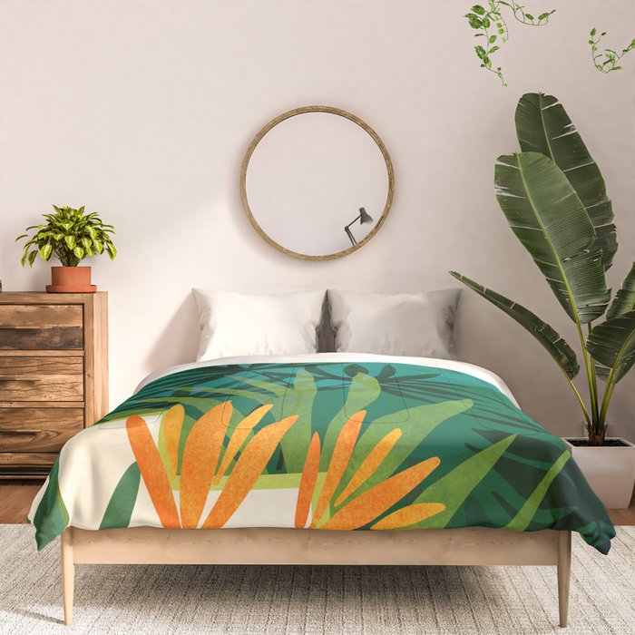 Tropical Moonlight Night Scene Comforter Gallery Image 3