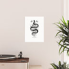 Serpent Spell -Black and White Poster Gallery Image 2