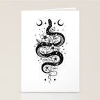 Serpent Spell -Black and White Stationery Card Gallery Image 2