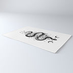 Serpent Spell -Black and White Rug Gallery Image 3
