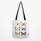 Butterflies in Neutral Colors Tote Bag Gallery Image 2