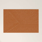 Lines (Rust) Welcome Mat Gallery Image 1