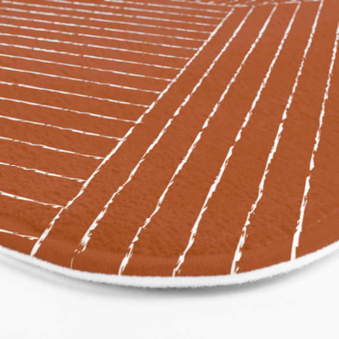 Lines (Rust) Bath Mat Gallery Image 3