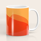 Abstract Organic Shapes in Red Coffee Mug Gallery Image 1