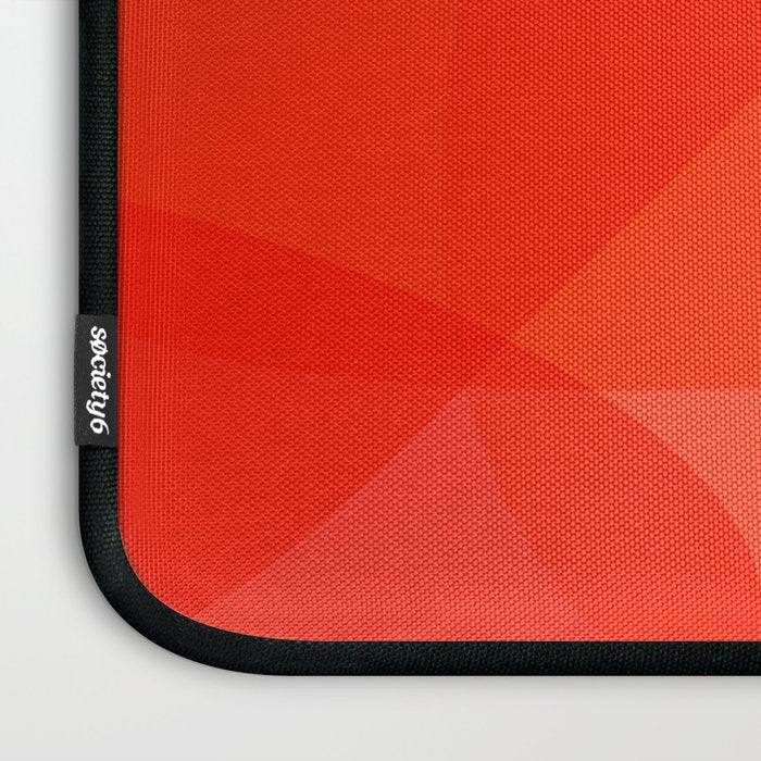 Abstract Organic Shapes in Red Laptop Sleeve Gallery Image 3