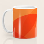 Abstract Organic Shapes in Red Coffee Mug Gallery Image 3