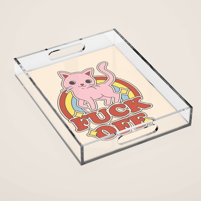 Fuck Off Acrylic Tray Gallery Image 1